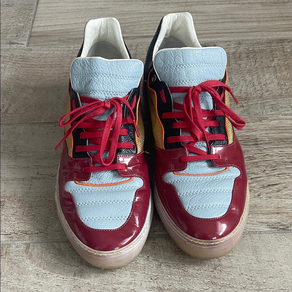 Balenciaga Red and Blue Sneakers